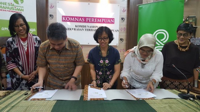 Grab kolaborasi dengan Komnas Perempuan dan IKA demi mencegah kekerasan seksual terhadap penumpang perempuan. (Suara.com/Vessy Frizona)