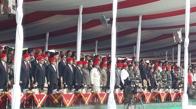 Prabowo Datang ke HUT Kopassus, Jokowi Cuma Kasih Selamat Lewat Video