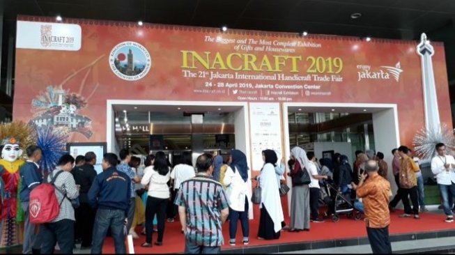 Pembukaan INACRAFT 2019, Rabu (24/4/2019) di JCC, Jakarta. (Suara.com/Dinda Rachmawati)