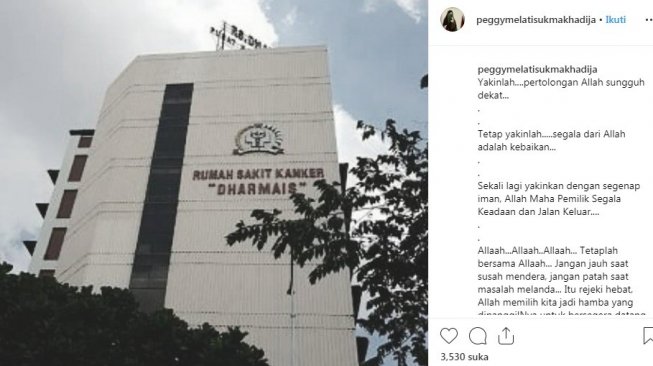 Bidik layar unggahan Peggy Melati Sukma [Instagram]