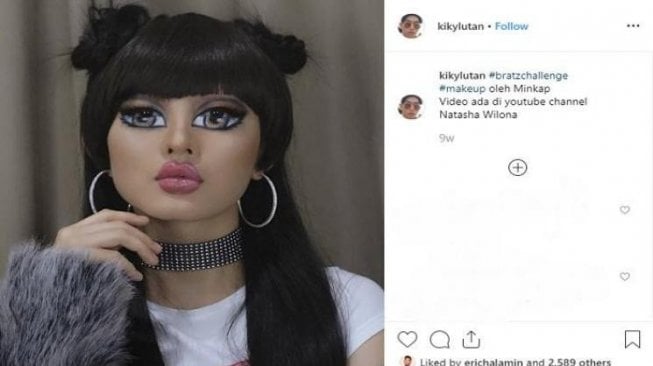 Natasha Wilona berdandan bak boneka Bratz. [instagram]