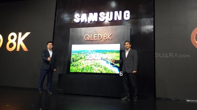 Samsung QLED 8K TV . [Suara.com/Lintang Siltya Utami]