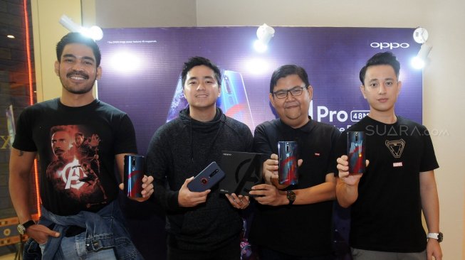 Oppo F11 Pro Avengers. [Suara.com/Tivan Rahmat] 