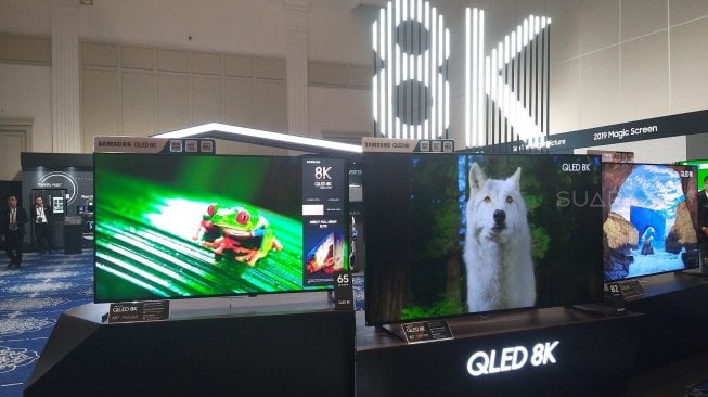 Samsung QLED 8K TV . [Suara.com/Lintang Siltya Utami]