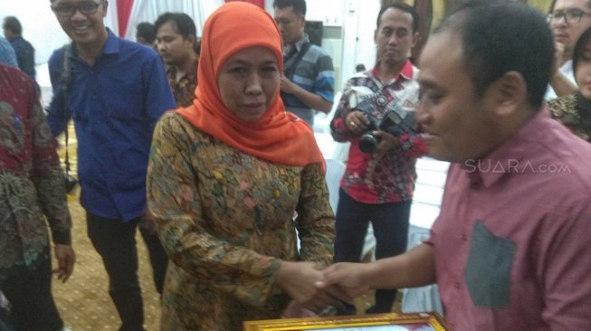 Gubernur Khofifah: Partisipasi Pemilih Pemilu 2019 di Jatim Lebihi Target