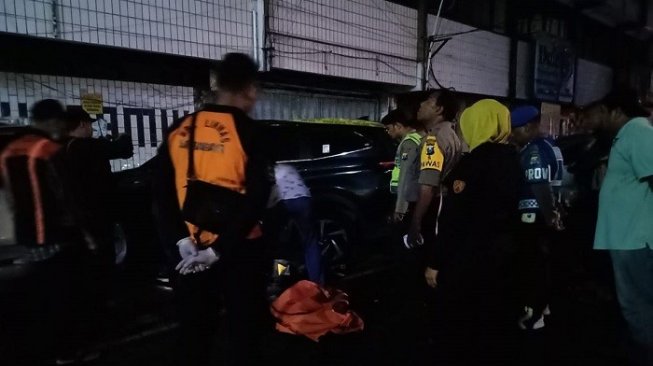 Lokasi saat Noval bunuh diri dengan cara terjun dari lantai 4 mes. (dokumen polisi).