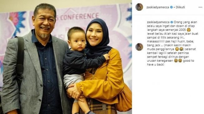 Zaskia Adya Mecca dan Deddy Mizwar. [instagram/zaskiaadyamecca]