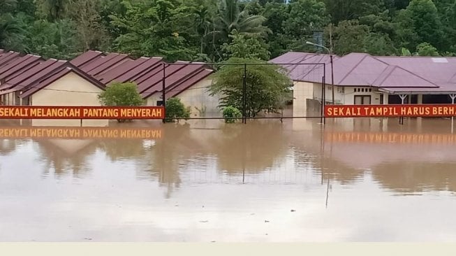 Banjir di Provinsi Bengkulu. (Dok : Kemensos)