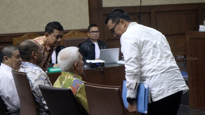 Menteri Pemuda dan Olahraga (Menpora) Imam Nahrawi saat bersaksi di Pengadilan Tipikor, Jakarta, Senin (29/4). [Suara.com/Arief Hermawan P]