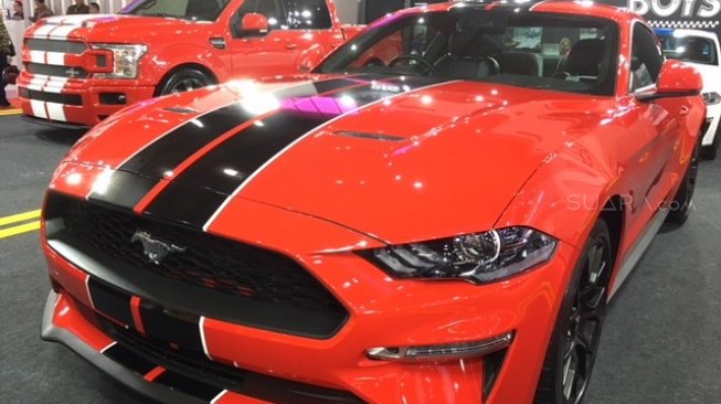 Ford Mustang di Telkomsel IIMS 2019 [Suara.com/ukirsari].