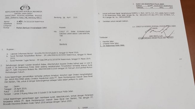 Dirut BJB Agus Mulyana Dipanggil Polda Jabar, Ini Kata Komisi Keuangan DPR