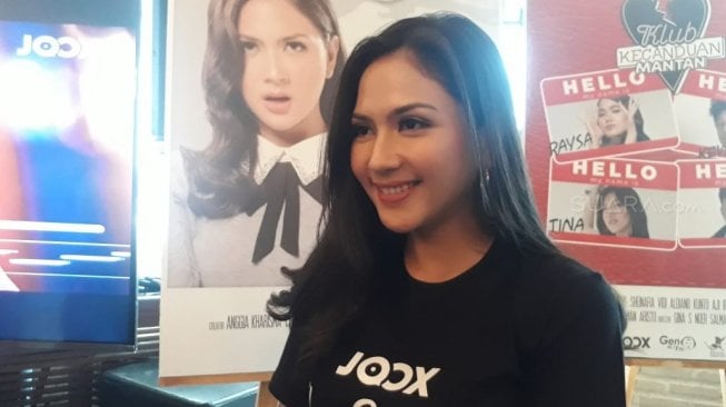 Jessica Mila saat ditemui di kawasan SCBD, Jakarta Selatan, Selasa (30/4/2019). [Sumarni/Suara.com]