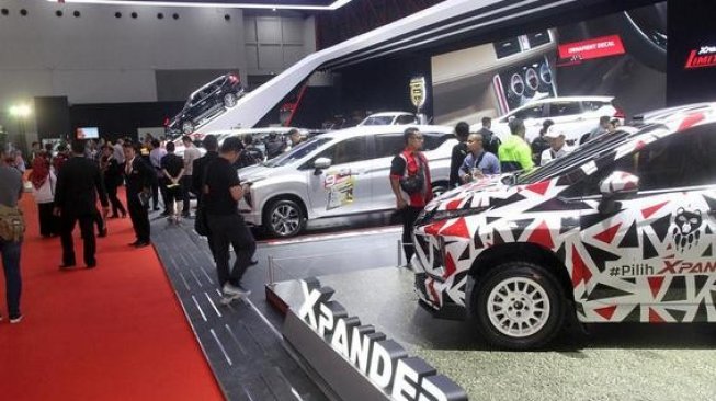 Booth Mitsubishi Xpander Limited di Telkomsel IIMS 2019. (Dok : MMKSI)