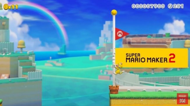 Super Mario Maker 2. [YouTube/@Nintendo UK]