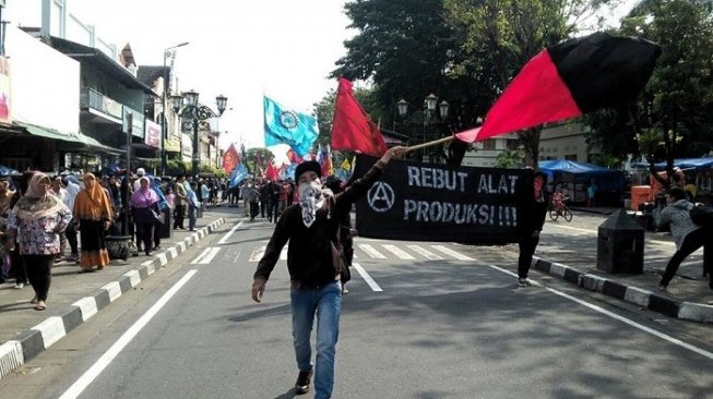 Siapa Demonstran Hitam-hitam saat Aksi May Day 2019?