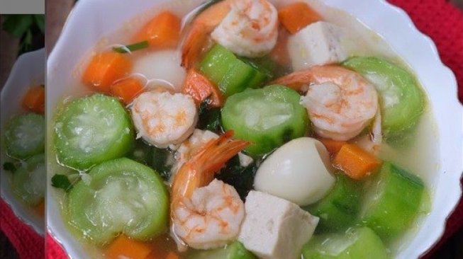 Coba Resep Sup Oyong Udang Moms Kuahnya Beningnya Segar