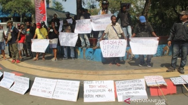 Aksi May Day di Papua, Pemerintah Dituntut Selesaikan Kasus Buruh Freeport