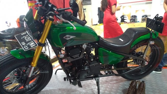 Kawasaki W175 Telkomsel IIMS 2019 [Suara.com/Manuel Jeghesta Nainggolan].