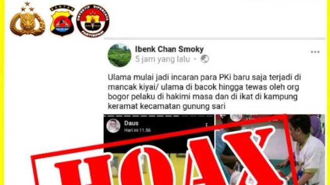 Sebar Hoaks Ustaz Samsudin Dibantai Kader PKI, Polisi Buru Akun Ini