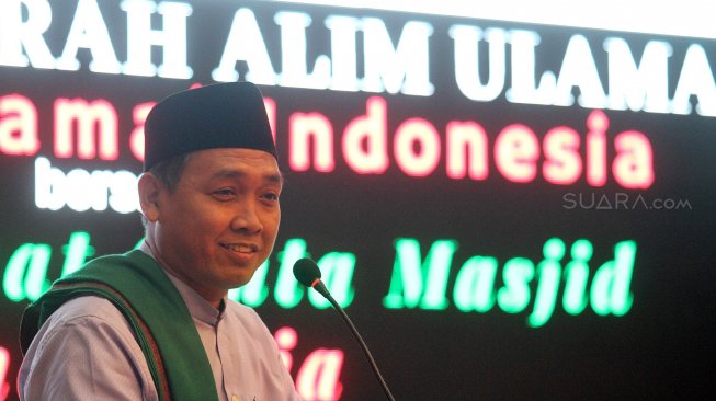 Pengurus Besar Masyarakat Cinta Masjid (MCM) Indonesia bersama Alim Ulama Indonesia menggelar musyawarah bertema "Cinta Damai Indonesia" di Jakarta, Minggu (5/5). [Suara.com/Arief Hermawan P]