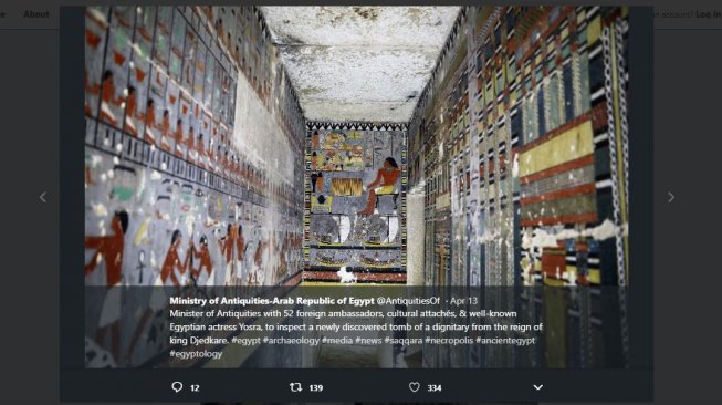 Makam Kuno 4.000 Tahun Ini Simpan Berbagai Lukisan Warna-warni