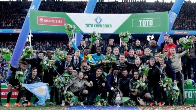 Sabet Trofi Piala Belanda, Mimpi Ajax Dapat Treble Musim Ini Kian Dekat