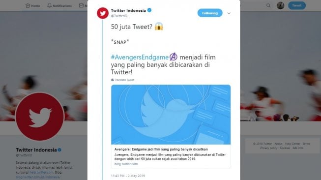 Euforia film Avengers: Endgame. [Twitter]