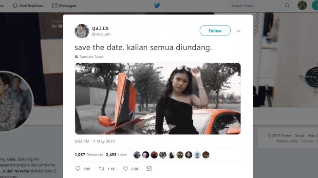 Undangan ultah remaja asal Surabaya. (twitter/mas_aih)