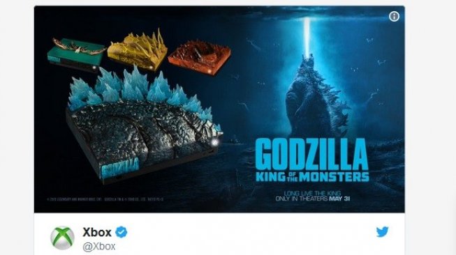 Godzilla konsol Xbox One X [Twitter: Xbox].