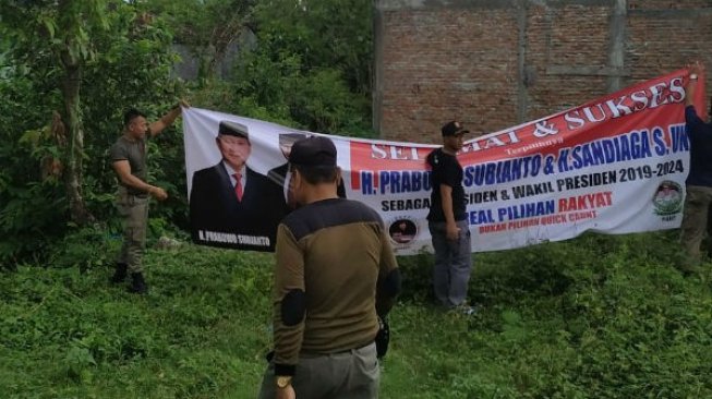 Spanduk Klaim Kemenangan Prabowo Dicopot, Bupati Bantul: Itu Sesuai Aturan