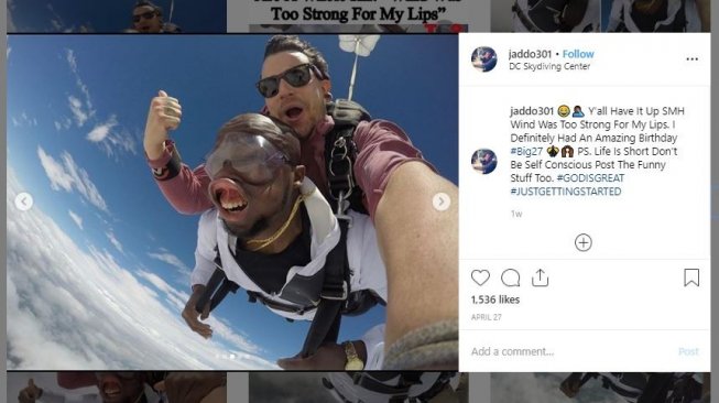 Ekspresi Kelewat Kocak Saat Skydiving Pria Ini Siap Jadi Meme