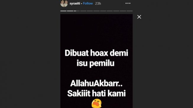 Viral kabar hoaks petugas KPPS Bandung tewas karena diracun (Capture Instagram)