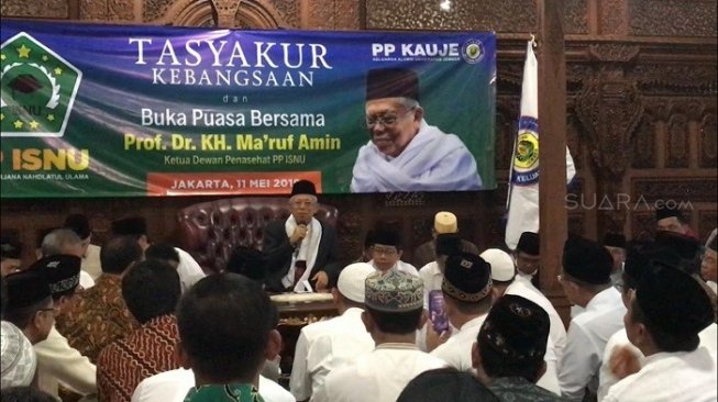 Ma'ruf Amin Pikir-pikir Bentuk Zaken Kabinet Jika Menangi Pilpres