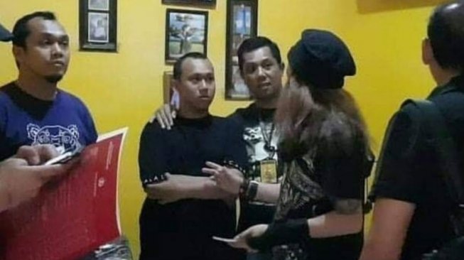 Hermawan Susanto, Pengancam Penggal Kepala Jokowi Jadi Tersangka. (dok Polisi)