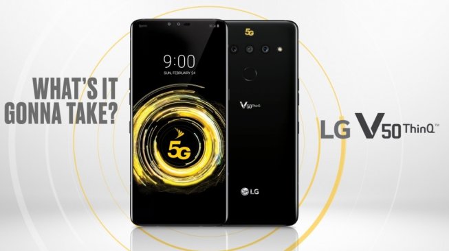 Smartphone LG V50 ThinQ. [LG}