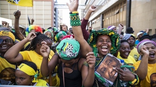 Partai Berkuasa di Afrika Selatan Rayakan Kemenangan Pemilu