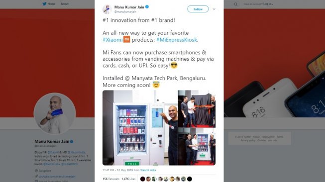 Gokil! Beli Ponsel Xiaomi Bisa Lewat Vending Machine