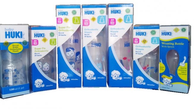 Botol susu baby huki punya bentuk mirip payudara ibu. (Dok. Baby Huki)