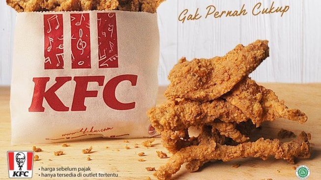 KFC Chicken Skin. (twitter.com/KFCINDONESIA)