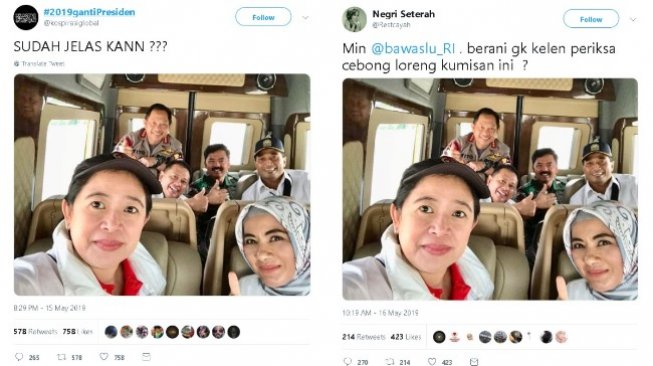 Foto viral Panglima TNI dan Kapolri dengan para pejabat - (Twitter/@kospirasiglobal/@Restcayah)