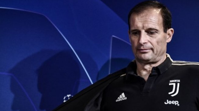 Massimiliano Allegri hadiri jumpa pers babak perempat final Liga Champions kontra Ajax, 15 April 2019 [AFP]