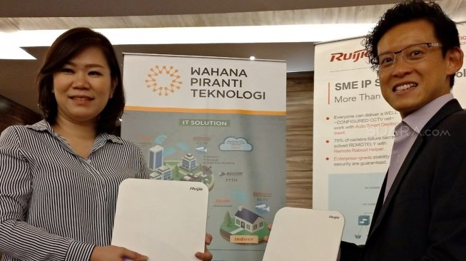 Peluncuran Switch Ruijie di Jakarta, Kamis (16/5/2019). [Suara.com/Manuel Jeghesta]