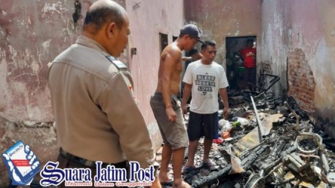 Akibat Korsleting Listrik, Satu Rumah di Jember Hangus
