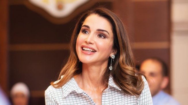 Pesona Ratu Rania dari Jordan. (Instagram/@queenrania)