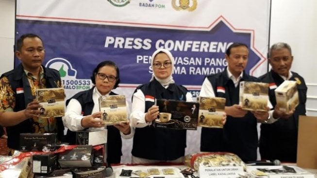 Badan POM Sita Empat Truk Kopi Kedaluwarsa Bergambar Ahmad Dhani