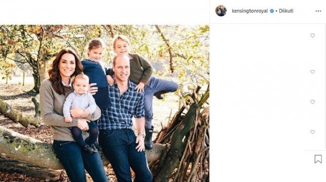 Keluarga Duke dan Duchess of Cambridge (Instagram/Kensington Royal)