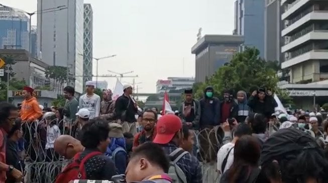 Kembali Didatangi Massa, Begini Situasi Terkini di Jalan MH Thamrin