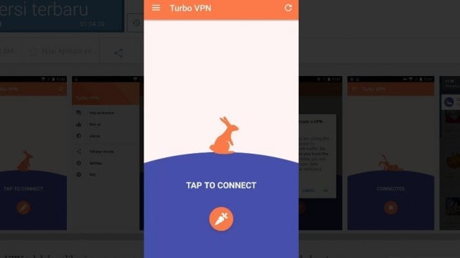 Aplikasi VPN Turbo. [vpnturbo]
