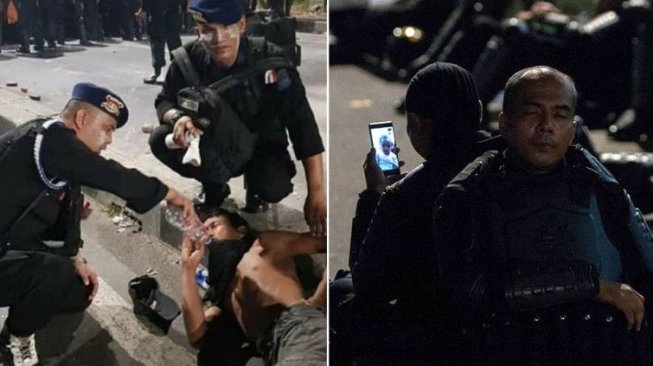 8 Momen Menyentuh Selama Aksi 22 Mei yang Membuat Netizen Terharu