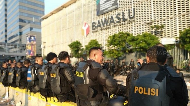 Polisi Masih Terapkan Rekayasa Lalu Lintas di Bawaslu dan KPU